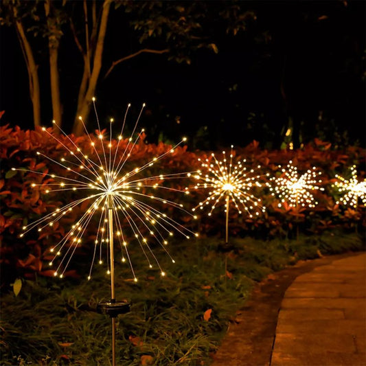 Estacas Solares - Decoración Navideña De Fuegos Artificiales [OFERTA 2X1]