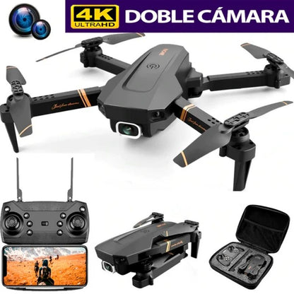 FlyDrone™ - Drone E88 Con Camara Full HD 4k + Baterias Extras Incluidas