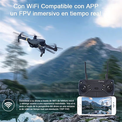 FlyDrone™ - Drone E88 Con Camara Full HD 4k + Baterias Extras Incluidas